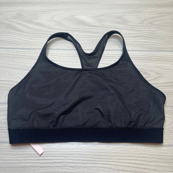 Victoria’s Secret Player Sports Bra Black Wave Non Padded Racerback Size XXL - Picture 6 of 11